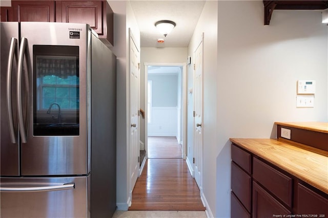 109 Sand Dollar Ct, Raeford, NC 28376 - hallway featuring baseboards and light wood finished floors