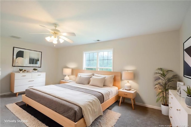 109 Sand Dollar Ct, Raeford, NC 28376 - bedroom featuring light colored carpet, baseboards, and a ceiling fan
