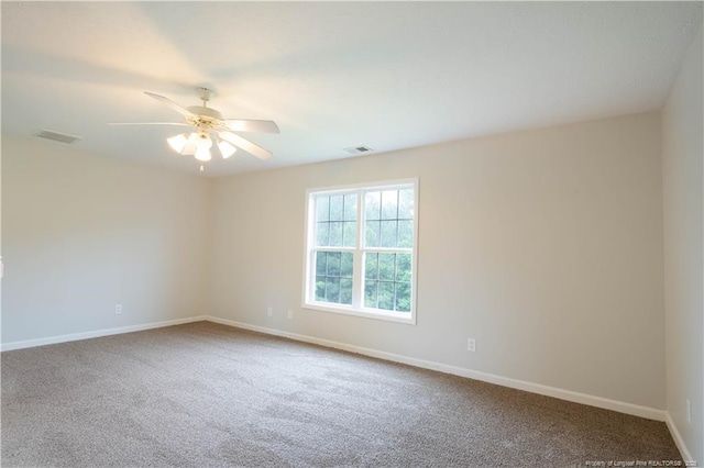 109 Sand Dollar Ct, Raeford, NC 28376 - empty room with carpet floors, baseboards, and a ceiling fan
