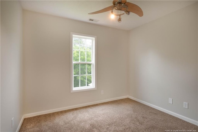 109 Sand Dollar Ct, Raeford, NC 28376 - carpeted empty room with healthy amount of natural light, baseboards, and ceiling fan