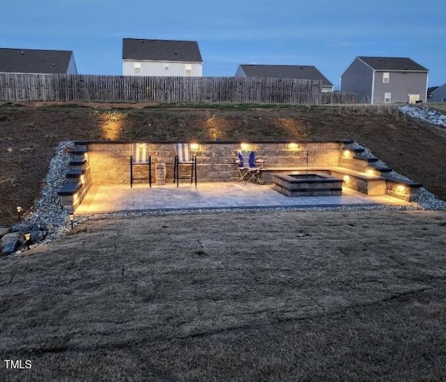 400 Access Dr, Youngsville, NC 27596 - view of patio / terrace featuring an outdoor fire pit
