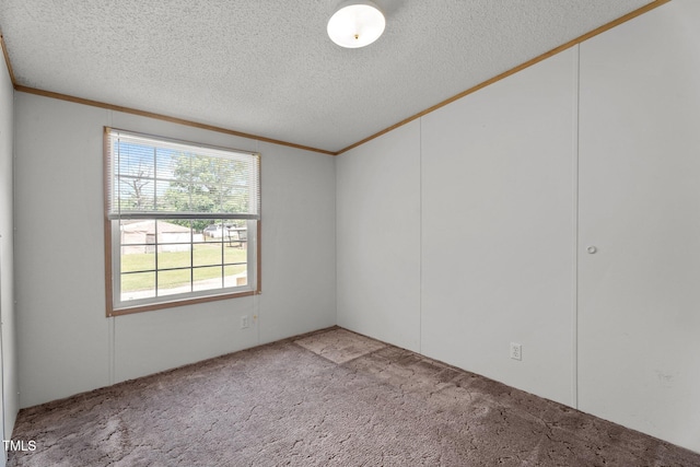 4870 Dogwood Dr, Battleboro, NC 27809 - carpeted spare room with healthy amount of natural light, ornamental molding, and a textured ceiling