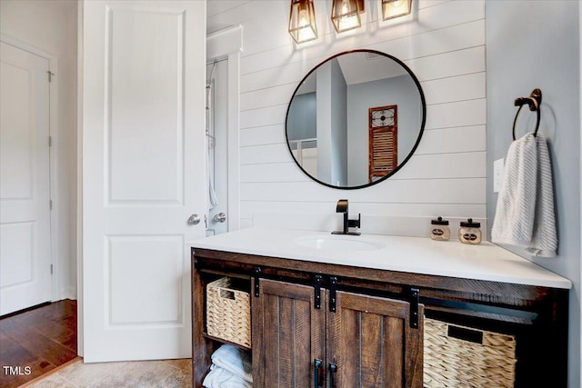 bathroom featuring vanity