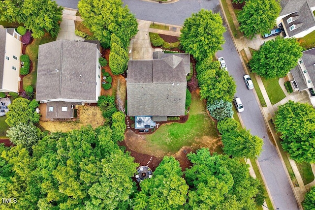 aerial view of residential area