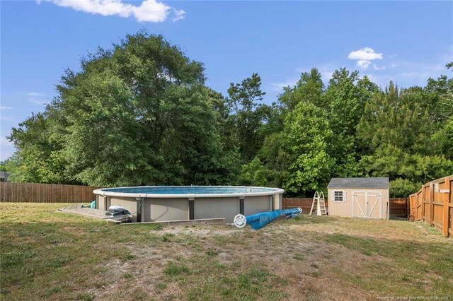 1624 Citation Ct, Parkton, NC 28371 - fenced backyard featuring a storage unit