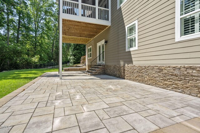 117 Synandra Ln, Holly Springs, NC 27540 - view of patio with entry steps