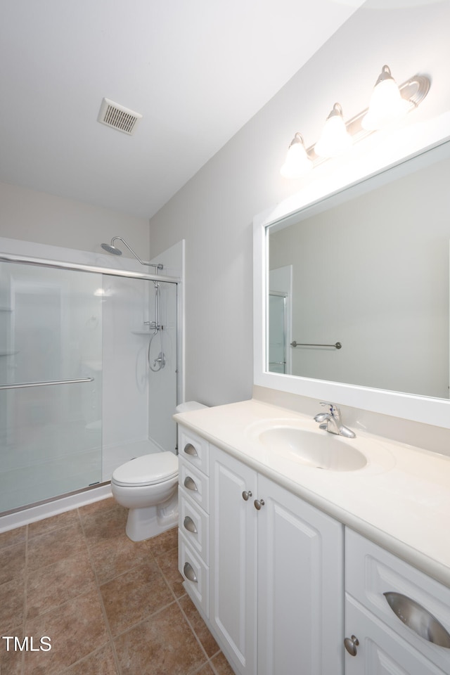 1218 Crystalwater Dr, Fuquay Varina, NC 27526 - bathroom with vanity, toilet, and a shower stall