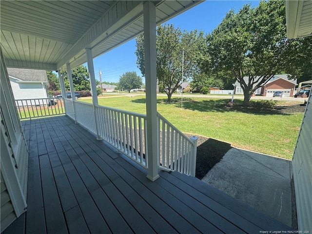 303 Nash Rd, Saint Pauls, NC 28384 - porch featuring a yard