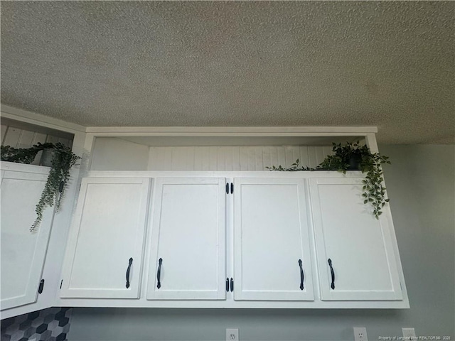303 Nash Rd, Saint Pauls, NC 28384 - detailed view of a textured ceiling and white cabinets