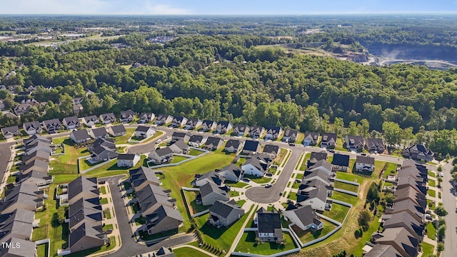2096 Dowell Ct, Burlington, NC 27215 - aerial view of property's location with a heavily wooded area and nearby suburban area