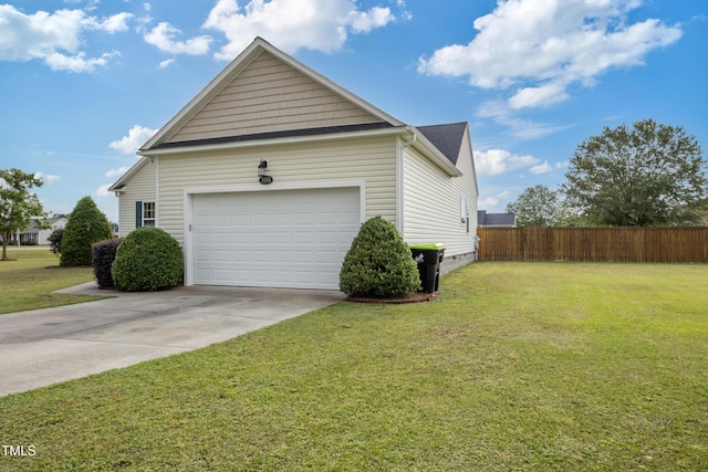 100 Jonathans Pl, Goldsboro, NC 27534 - view of property exterior with concrete driveway and a garage