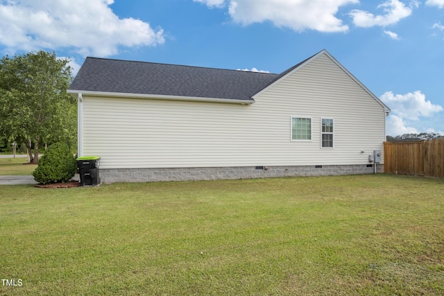 100 Jonathans Pl, Goldsboro, NC 27534 - view of property exterior featuring crawl space and roof with shingles