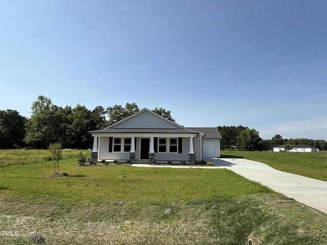 206 Coharie Dr, Lillington, NC 27546 - view of front of home featuring concrete driveway and a front lawn