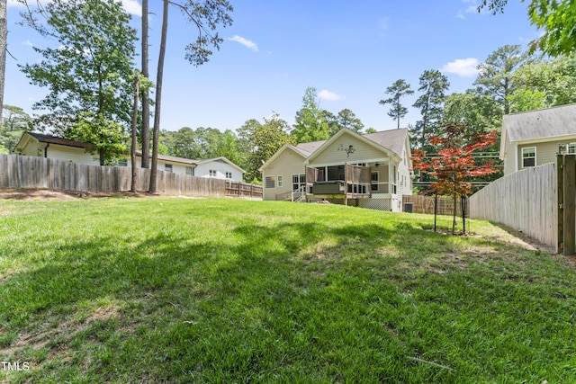 3914 Old Chapel Hill Rd, Durham, NC 27707 - view of yard with a sunroom