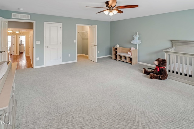 82 Idlewood Ln, Clayton, NC 27527 - carpeted bedroom featuring baseboards and a ceiling fan