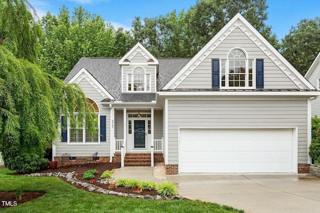 6335 Cedar Waters Dr, Raleigh, NC 27607 - view of front of property featuring driveway and a shingled roof
