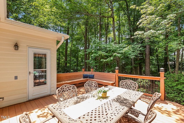 105 Windfall Ct, Cary, NC 27518 - wooden deck with outdoor dining space