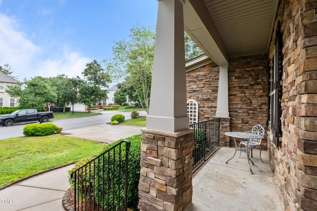 view of patio / terrace featuring a porch