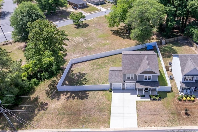 view from above of property