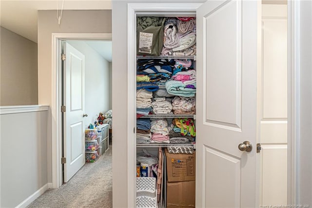 view of closet