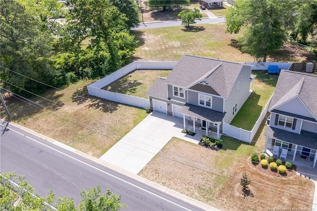 aerial view of property and surrounding area