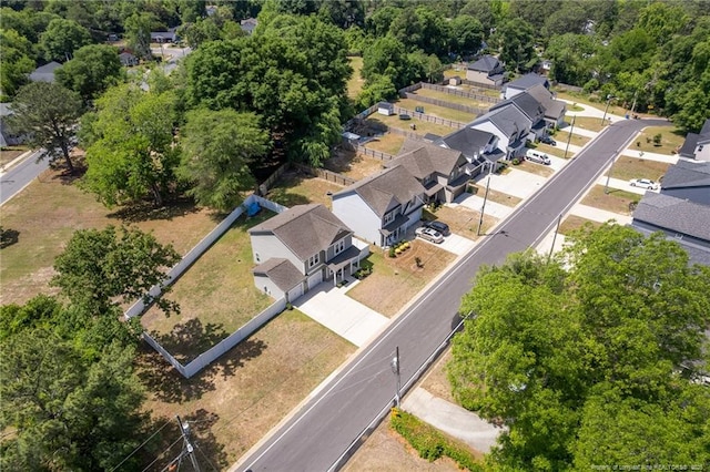 aerial perspective of suburban area