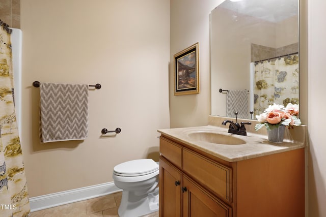 13 Nettletree Creek Ct, Youngsville, NC 27596 - full bathroom featuring tile patterned flooring, toilet, vanity, and curtained shower