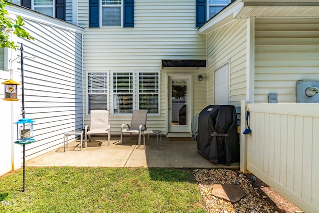 2635 Asher View Ct, Raleigh, NC 27606 - view of patio / terrace with grilling area