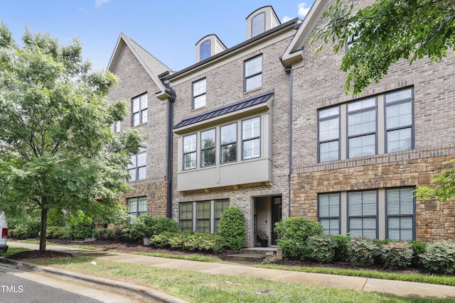 1602 Bowery Dr, Raleigh, NC 27607 - view of property with brick siding