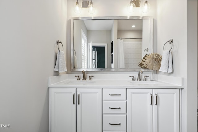 1602 Bowery Dr, Raleigh, NC 27607 - bathroom with double vanity