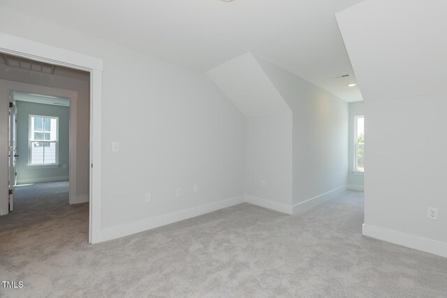 1739 Old Fields Blvd, Haw River, NC 27258 - additional living space featuring carpet floors, baseboards, and vaulted ceiling