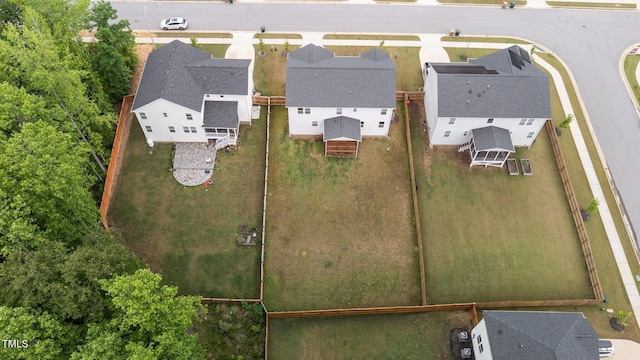 aerial perspective of suburban area