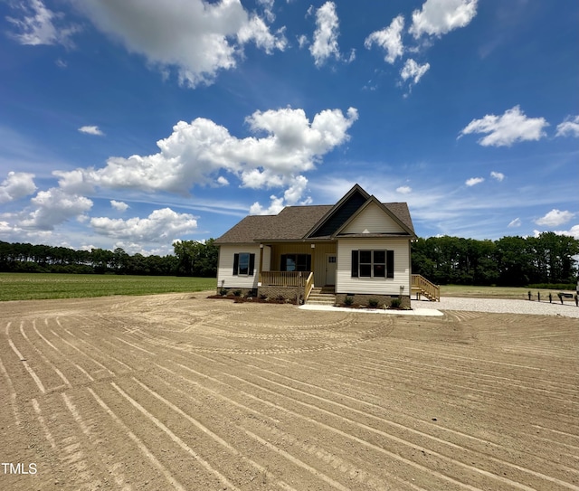 1458 Union Grove Church Rd, Fremont, NC 27830 - view of front of property featuring a porch and crawl space