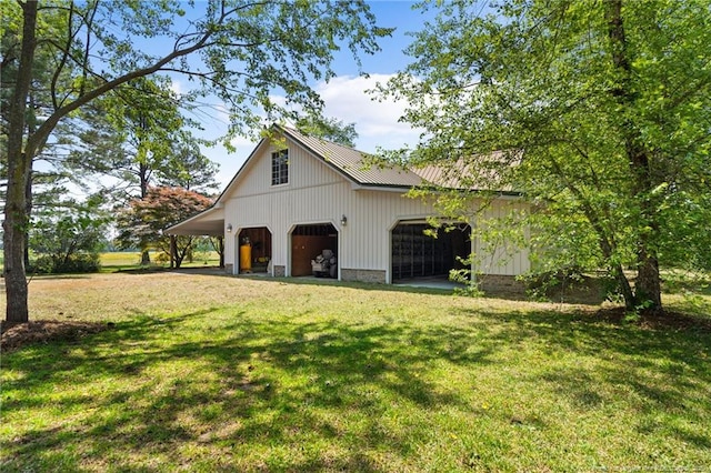 3229 Mcqueen Rd, Red Springs, NC 28377 - view of pole building with a lawn