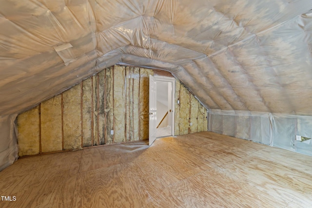 view of attic