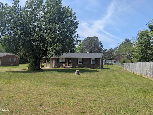 1064 Abbott Rd, Henderson, NC 27537 - view of front facade featuring brick siding and entry steps