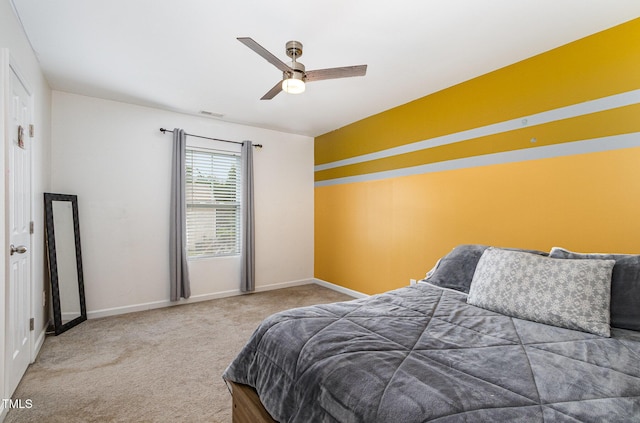 412 Collington Dr, Mebane, NC 27302 - bedroom featuring carpet floors, baseboards, and a ceiling fan
