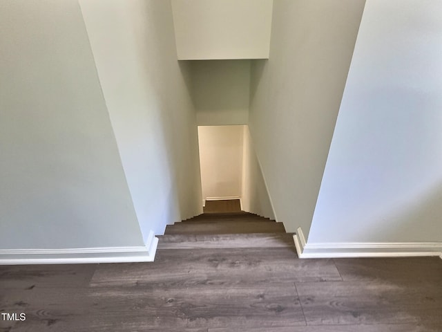 114 N Guthrie Ave, Durham, NC 27703 - stairway featuring wood finished floors and baseboards