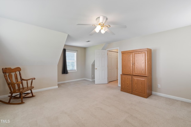 115 Spring Branch Dr, Four Oaks, NC 27524 - unfurnished room with light carpet, a ceiling fan, and baseboards