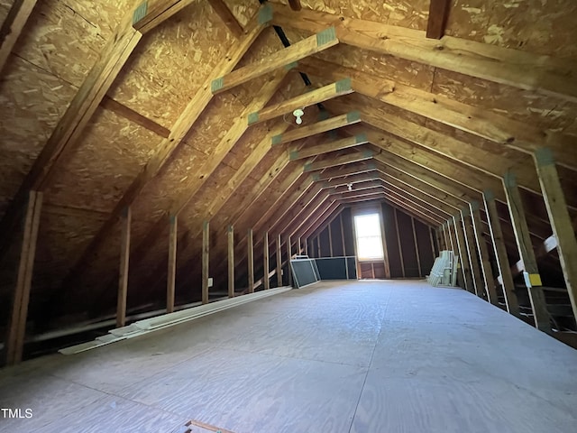 view of attic