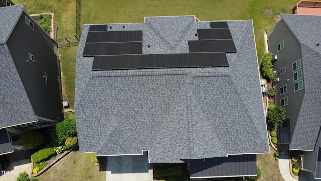 view from above of property