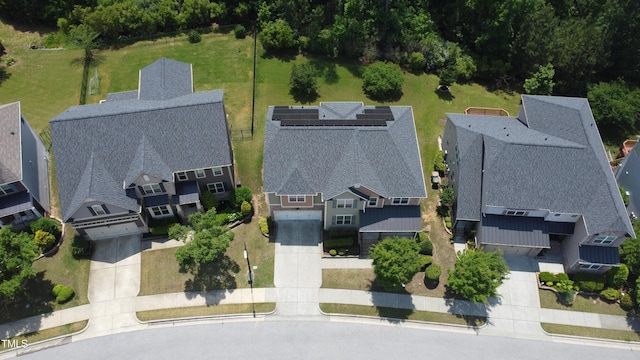 aerial perspective of suburban area