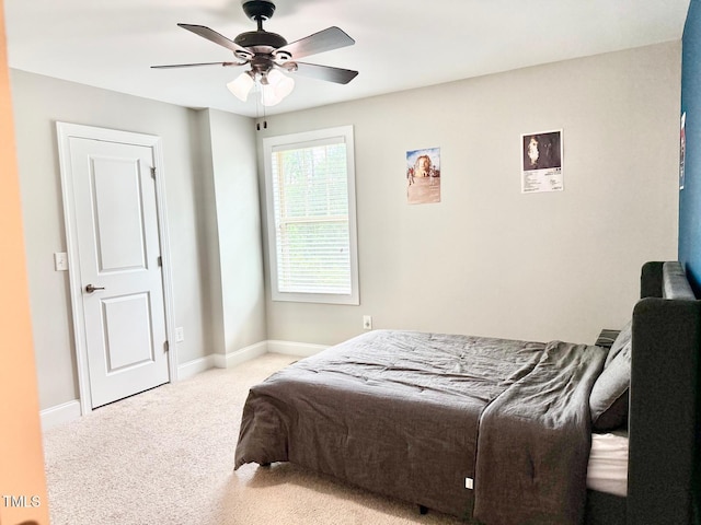 5016 Trembath Ln, Cary, NC 27519 - bedroom featuring carpet flooring, baseboards, and ceiling fan