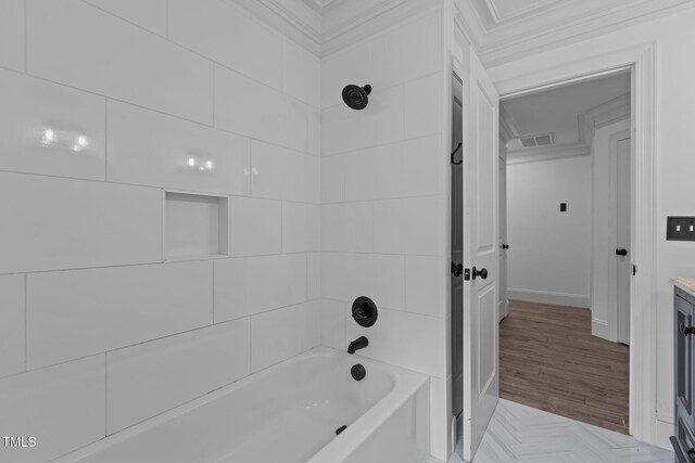3323 Cheswick Dr, Raleigh, NC 27609 - bathroom with shower / tub combination and vanity