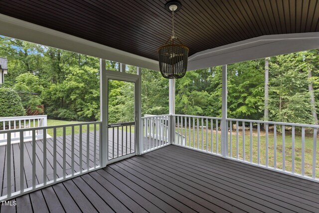 3323 Cheswick Dr, Raleigh, NC 27609 - wooden terrace with a lawn
