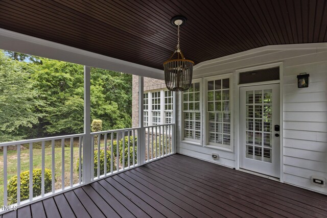 3323 Cheswick Dr, Raleigh, NC 27609 - view of wooden deck