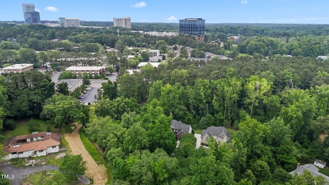 3323 Cheswick Dr, Raleigh, NC 27609 - aerial view of property's location with a forest