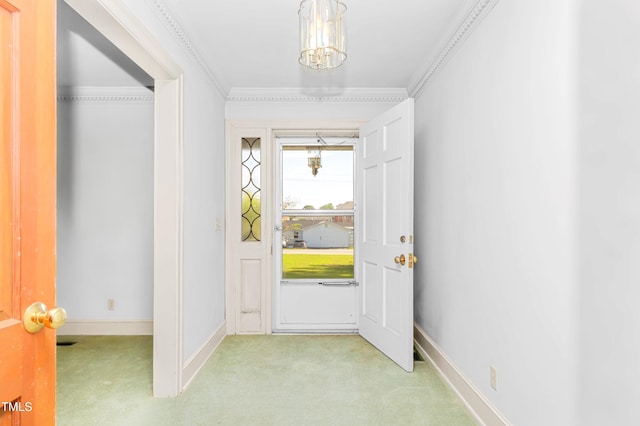 411 W Killiegrey St, Lillington, NC 27546 - carpeted entrance foyer with baseboards and crown molding