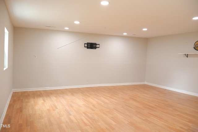 1536 Granville St, Burlington, NC 27215 - empty room featuring recessed lighting, light wood-style floors, and baseboards