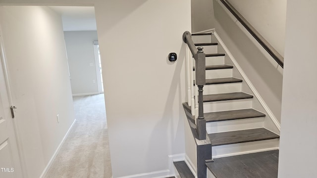904 Romeria Dr, Durham, NC 27713 - stairway featuring baseboards